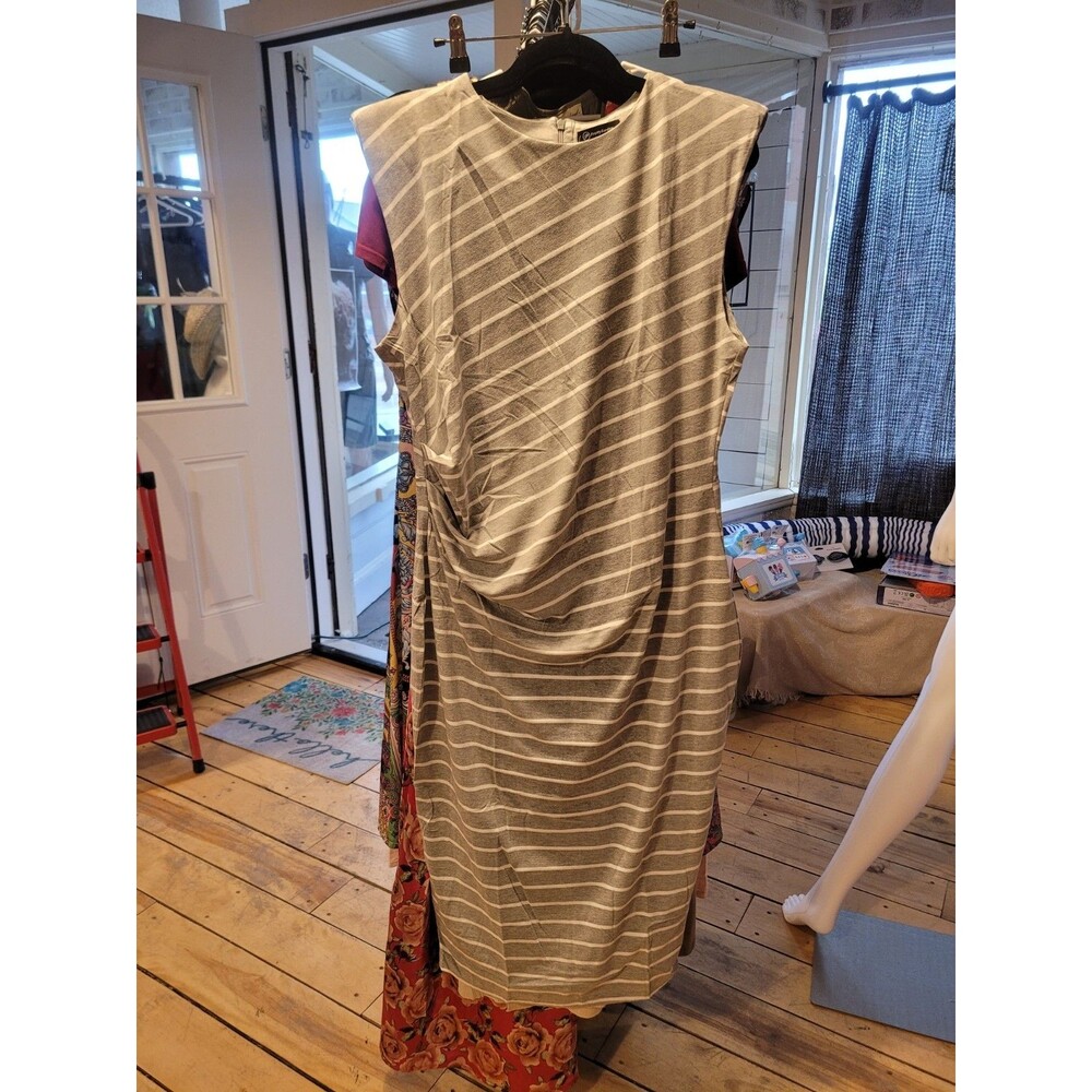 Gray Asymmetrical Dress By Pretty Garden, Size XXL
